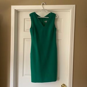 TAHARI Green Sheath Dress